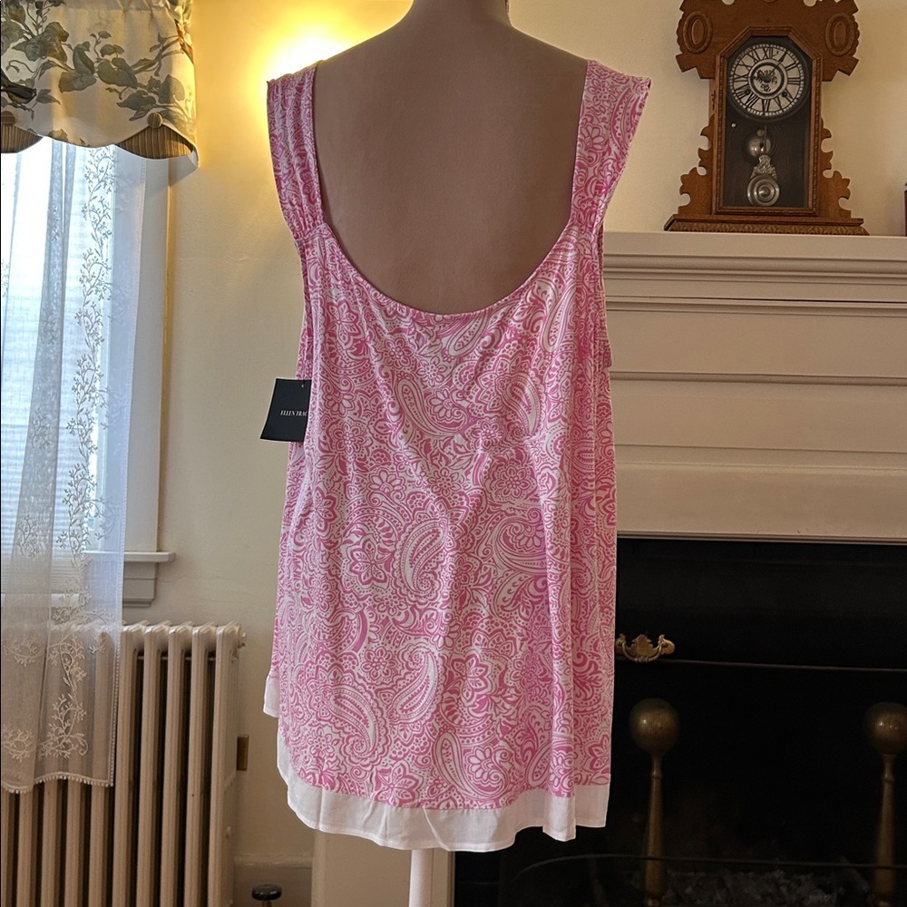 Ellen Tracy Pink Paisley Blouse - Picture 2 of 5